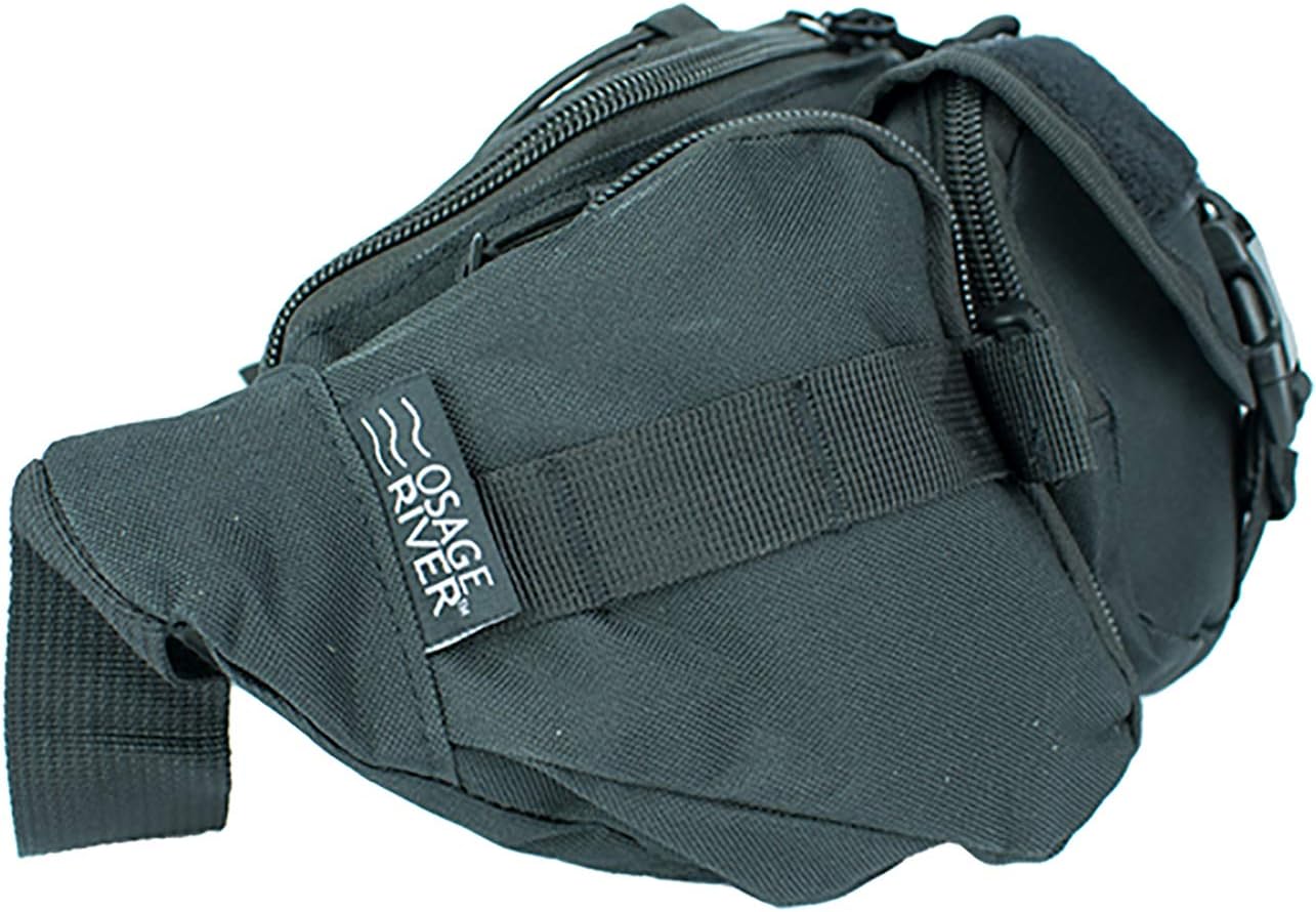 OSAGE RIVER Tactical Fanny Pack with 5 Compartments, 900D Waist Pack for Hiking, Fishing, Hunting, or Gym, Everyday Crossbody Belt Bag