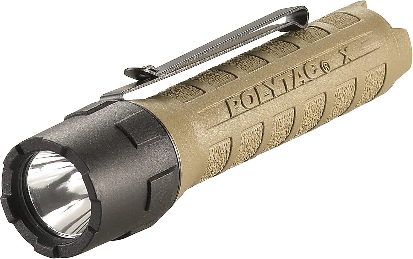 Streamlight 88610 PolyTac X USB 600-Lumen Multi-Fuel Professional Tactical Flashlight, Clear Retail Packaging, Black
