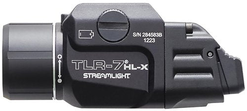 Streamlight 69458 TLR-7 HL-X USB 1000-Lumen 22000 Candela Rechargeable Rail Mounted Weapon Light, Includes Interchangeable High and Low Switches, Black
