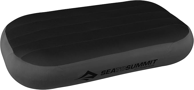 Sea to Summit Aeros Premium Inflatable Travel Pillow, Deluxe (22 x 14), Grey