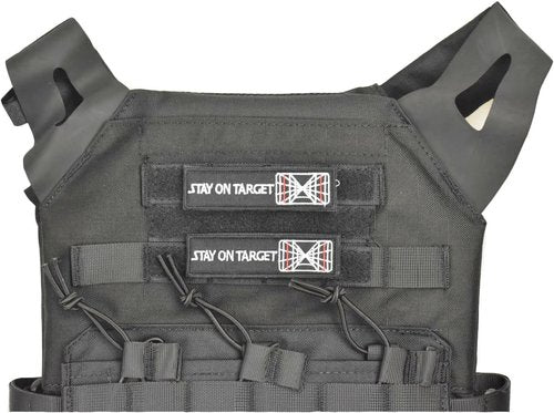 Jadedragon Stay ON Target Embroidered Morale Hook Fastener Patch (Target)