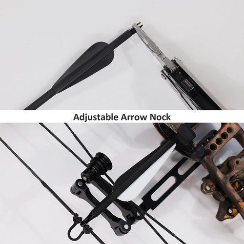 Luoyer 12Pcs Archery Hunting Arrows for Compound Bow Recurve Bow Carbon Arrows with Removable Tips Adjustable Nocks for Adults Hunting Targeting 30inch (Black Vanes)