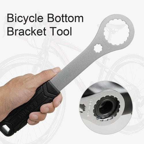 MZYRH Bicycle Bottom Bracket Tool - Bike Bottom Bracket Install Removal Tool Compatible with Shimano Hollowtech II/BB9000, BBR60,12X46MM (FIT HOLLOWTECHII)