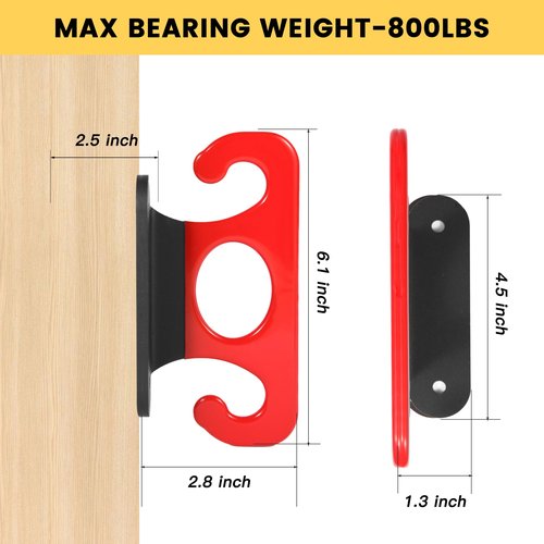 Lovind Resistance Band Wall Anchors,Home Gym Workouts Anchors Door Anchor for Resistance Bands for Strength Training, Resistance Training, and Physical Therapy Exercise (Red)