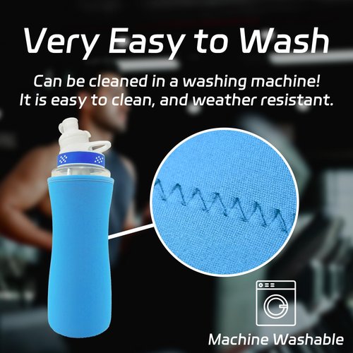 Cirkul Neoprene Insulated Water Bottle Sleeve - 2Pcs, 32oz, Blue