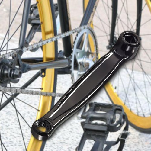 Bestookits Left Bike Crank Arm 170mm Bicycle Crank Arm for Electric Bicycle Folding Bicycle Hybrid Mountain Bicycle Road Bike (Left Diamond Hole Only, Style 1)