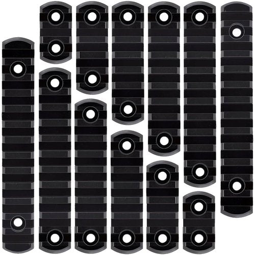 12PACK Aluminum Single Picatinny Rail Mount Accessories Set fit Rifle Mloc 3 5 7 9 11 13 Slots with T-Nuts Screws Allen Wrenches Aircraft Aluminum Alloy