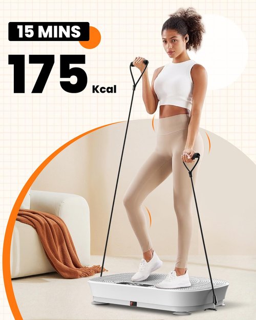 AXEFIT Vibration Plate Exercise Machine - Bluetooth Music & 400LBS Capacity Vibration Plate for Lymphatic Drainage & Weight Loss with 99 Speed Levels, Whole Body Vibration Plate for Home Fitness