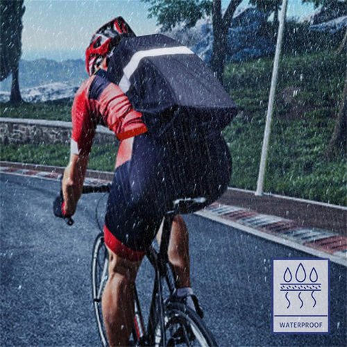 Bicycle Basket Waterproof Cover, Electric Motorcycle Basket Inner Lining Protective Cover, Outdoor Backpack rain Cover with Reflective Strip 2PCS