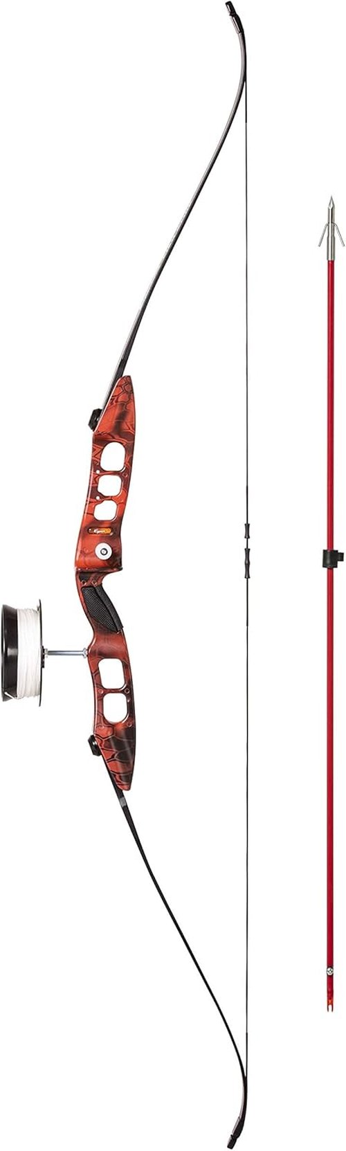 Cajun Winch Pro Reel Bowfishing Kit - Ultimate Bundle Including Winch Pro Reel, 25 Yards of 250 lbs. Line, 2 Arrows W/Piranha Points, Slides, Stops, and Brush Fire Arrow Rest