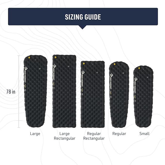 Sea to Summit Ether Light XR Pro Insulated Sleeping Pad, Rectangular - Regular (72 x 25 x 4 inches)