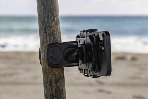 Phone Holder for Your Beach Pole Umbrella and Chairs - Securely Attaches Your Smart Phone to Your Beach Pole Umbrella (All Types) to Keep It Safe and Out of The Sand While Chillin' at The Beach