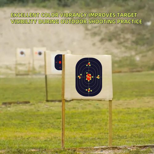 Lipulacer 12 x 18inch Splatter Shooting Targets Adhesive, Defensive Reactive Training Targets Bright Yellow for Outdoor Indoor Shooting Practice