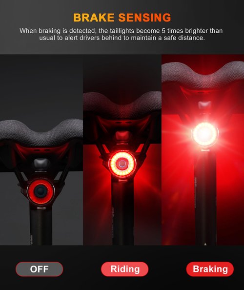 DJWFARR Bike Lights for Night Riding, Bicycle Headlight & Tail Light Set, 2000 Lumens Super Bright Road Mountain Lights, Rechargeable & 6400mAh Ultra-Long Battery Life, 13 Lighting Modes