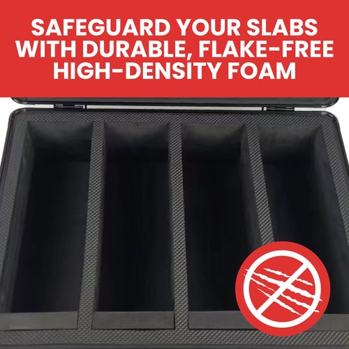 Premium 140-Card Holder Box, Carbon Fiber Graded Card Storage Case, TSA Lock, GPS Tracker Compartment, Fits PSA/BGS/CSG Slabs & Toploaders, 4 Rows, 4 EVA Dividers, Secure Travel for Sports, TCG Cards