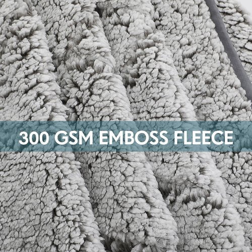 Tranqun Large Outdoor Blanket 78'' x 55'' Quilted Windproof Waterproof Gray Fleece Sandproof Stadium Foldable Warm Blanket for Camping Picnic Sporting Events Cold Weather