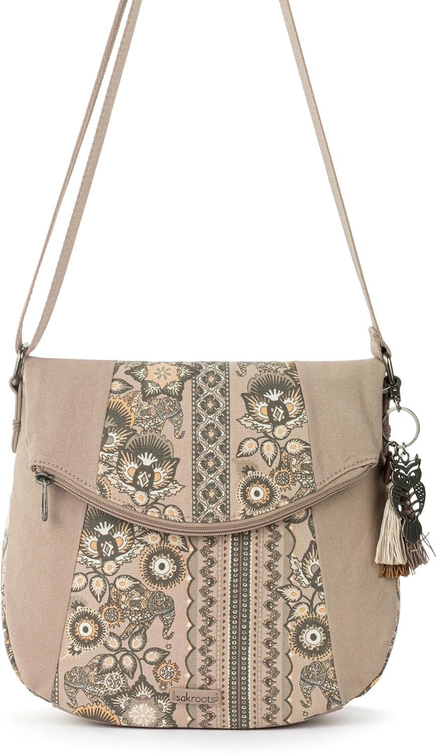 Sakroots Foldover Crossbody Purse - Women's Handbag For Everyday & Travel - Cross Body With Adjustable Shoulder Strap