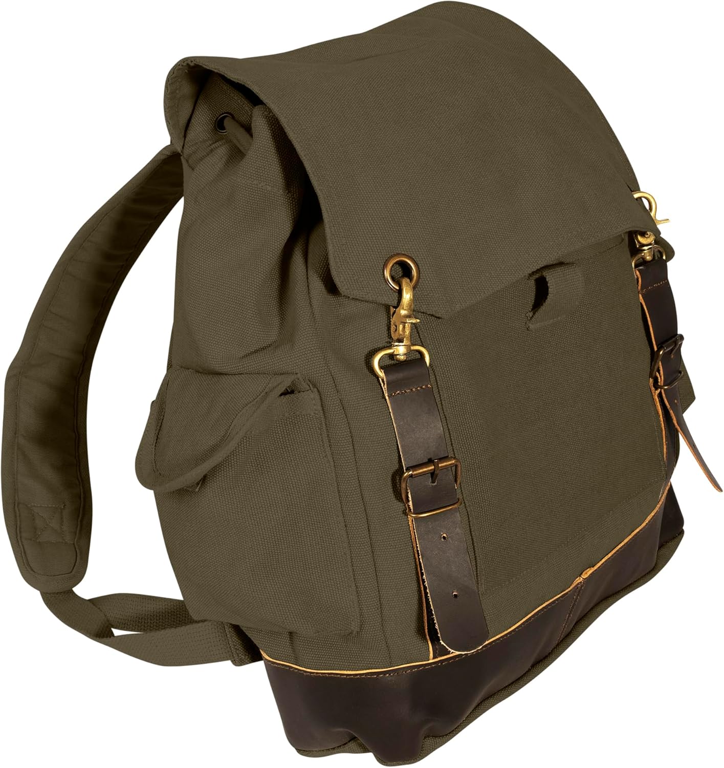 Rothco Vintage Expedition Rucksack - Classic Canvas Backpack for Everyday Adventures