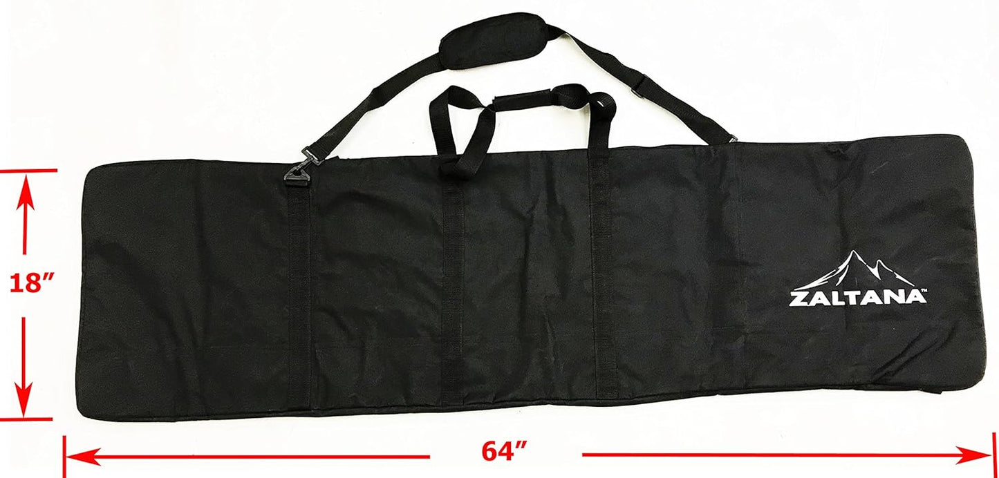 Zaltana Padded Snowboard Carrier Bag Rack Holds & Padded Snowboard Ski Boots Bag Backpack Combo SKB22
