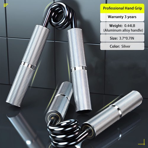 TIT COOPOPE Hand Grip Exerciser Strengthener,Resistance Levels 50-350Lbs（7 Strengths）,Grip Strength Trainer,Non-Slip Gripper,Heavy Duty Grip Enhancer (7Pack,50-350LB)