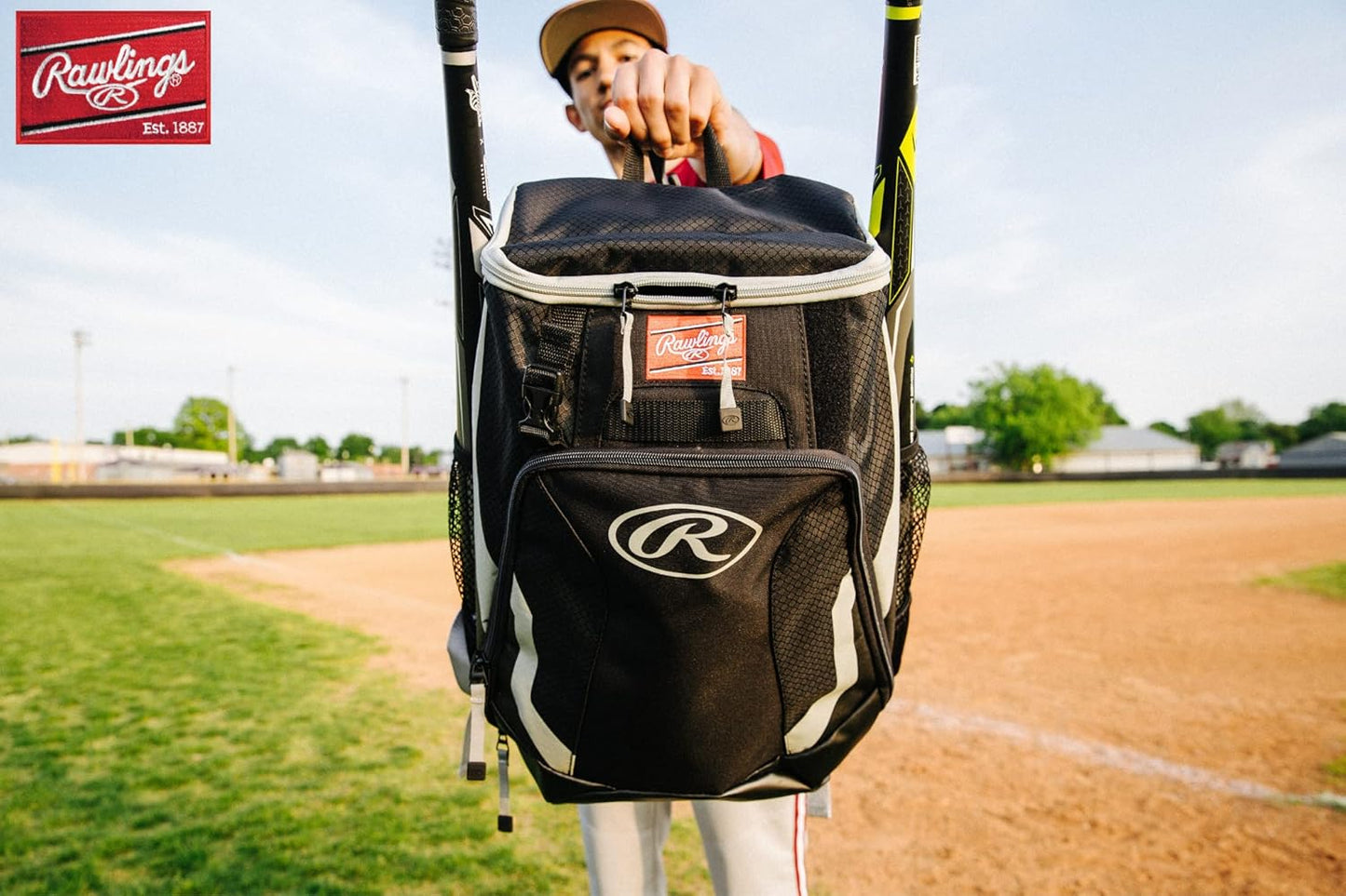 Rawlings | R500 Backpack Equipment Bag | Baseball/Softball | Multiple Styles