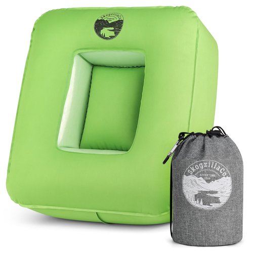 TrailNeck 1.0 camping pillow-Compact, portable, packable, camping essentials, outdoor gear, hiking, backpacking, deployments, beach, car, plane travel pillow. Firm pillows for multi-position sleepers.