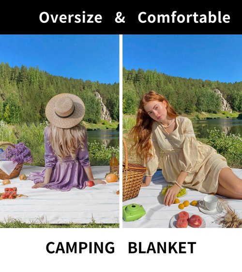 Giant Cotton Turkish Beach Towel Picnic Outdoor Blanket Women Men Birthday Beach Gift Car Travel Essentials Road Trip Summer Vacation Things Outside Items Roadtrip Camping Gear Rv Must Haves