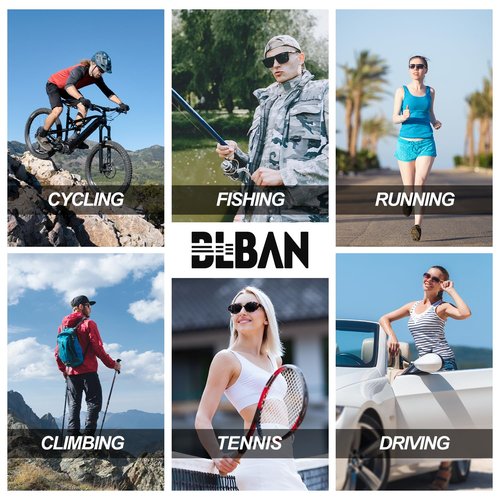 BLBAN Polarized Sunglasses for Men Women Sports Fishing Running Tennis Golf Baseball Driving Athletic Orange Sunglasses UV400 Protection