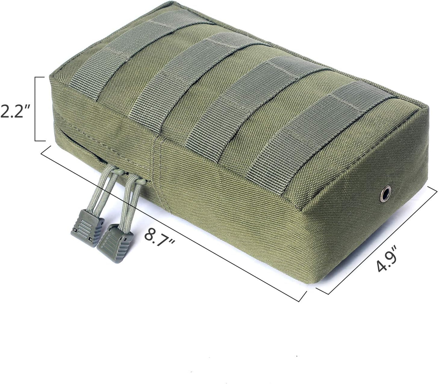 Tacticool 2 Pack Molle Pouches - Tactical Compact Water-Resistant EDC Pouch