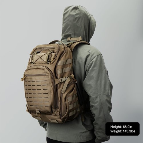 Mardingtop 30L Molle Military Backpack, Tactical Backpack for Men, Cordura Backpack for Hiking,Camping,Trekking