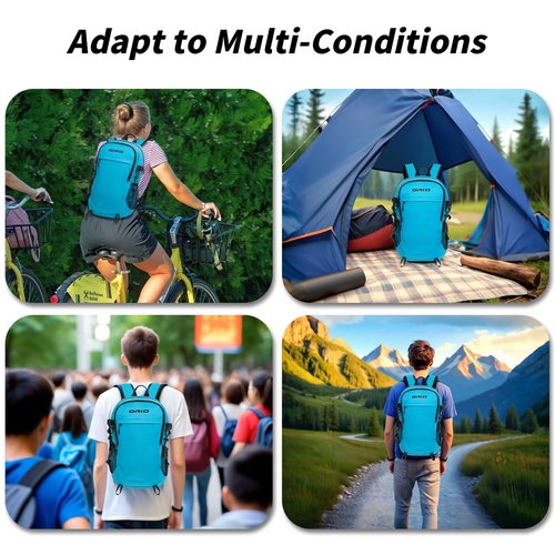 40L Lightweight Hiking Backpack for Men and Women, Packable Backpack for Travel Outdoor Sports Camping (grey)