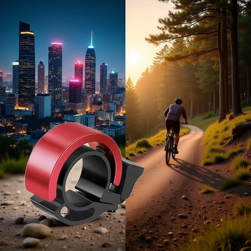Red Mountain Bike Universal Adult for Bicycle Invisible Horn Riding Equipment Accessories，for Bicycle Bell Super Loud Sports and Outdoors