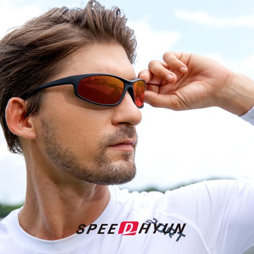 SPEEDHYUN Polarized Sports Sunglasses for Men Cycling Running Sunglasses for Women UV400 Protection Driving Fishing 3pack