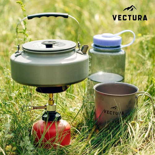 Vectura Stainless Steel Camping Mug 19 fl.oz – Lightweight, Durable Backpacking Mug for Hiking, Camping, and Outdoor Adventures – Portable Insulated Camping Cups for Hot & Cold Drinks