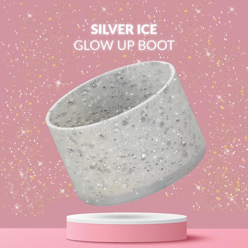 REUZBL Glitter Boot for Owala Free Sip 32 oz Bottles | Ultimate Silicone Sleeve Protection for Owala | Ding and Dent Protection Accessory with Enhanced Glitter Flakes