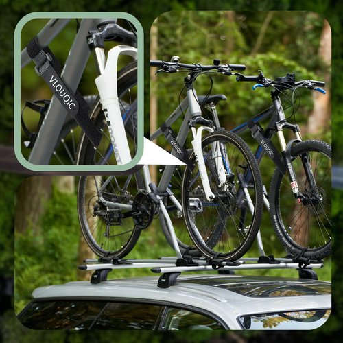 VLOUQIC 4 PCS Bike Rack Straps Bike Wheel Straps, Adjustable Bike Straps for Rack with Durability Hook Bike Car Rack Accessories, Keep The Bicycle Wheel from Spinning for Transportation and Storage