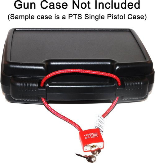 Cable Gun Lock with Key (15") - Keyed Alike - California Approved Safety Device - Secures Pistol, Rifle, Shotgun, Revolver, and Other Firearm Types (5 Pack)