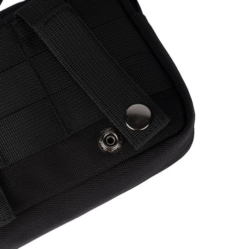 Dotacty Tactical Belt Pouch EDC Waist Bag MOLLE Admin Pocket Modular Medical Kit Organizer Phone Holster Vest Pack Nylon Utility Zipper Wallet Small Gear Tool Carrier for Men Women Camping Hiking BK