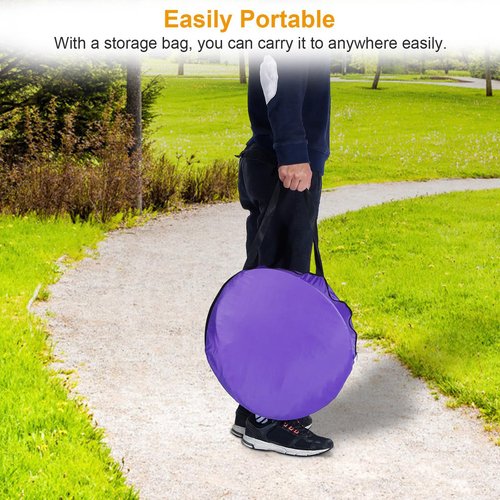 Pop Up Beach Tent, Anti UV Automatic Sun Shelter Umbrella, Portable Sun Shade Shelter for 2-3 People, Outdoor Instant Pop Up Beach Shade Tent with Carrying Bag, Purple