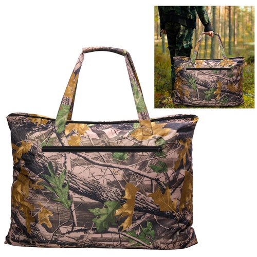 Shupakul 33" x 26" Waterproof Hunting Scent Control Bag-Camouflage Scent Free Tote Bag with Side Pocket-Travel Storage Bag for Hunting Clothes & Accessories Eliminates Odors
