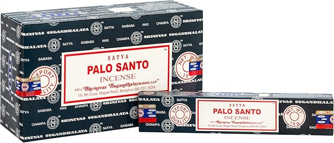 Satya Nag Champa Palo Santo incense sticks-12packs x 15grams (1)
