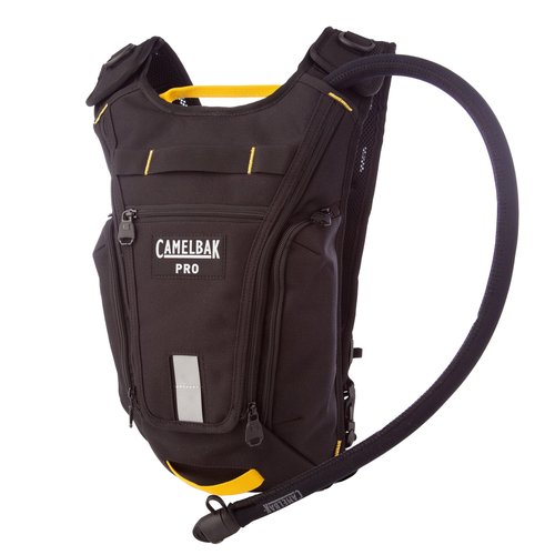 CamelBak Pro Hydration Pack | Backpack | 100 oz Reservoir | Work Industry | High Visibility | Reflective | Lightweight | Durable | Black