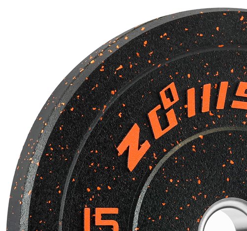 Bumper Weight Plate Olympic Plate Hi-Temp Bumper Weight Plate with Steel Insert Strength Training Weight Lifting Plate (15LB X 2)