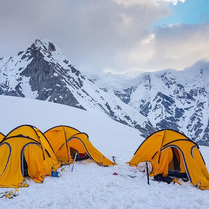 Geertop Portable 2 Person 4 Season Tent Waterproof Backpacking Tent Double Layer All Weather for Camping Hiking Travel Climbing Mountaineering - Easy Set Up