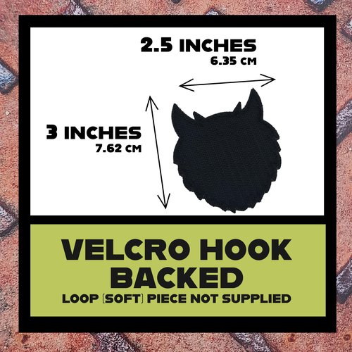 Black Tactical Owl Night Hunter Watcher Morale PVC Patch - Compatible with Velcro Patches for Hats, Tactical Accessories, Military Backpacks