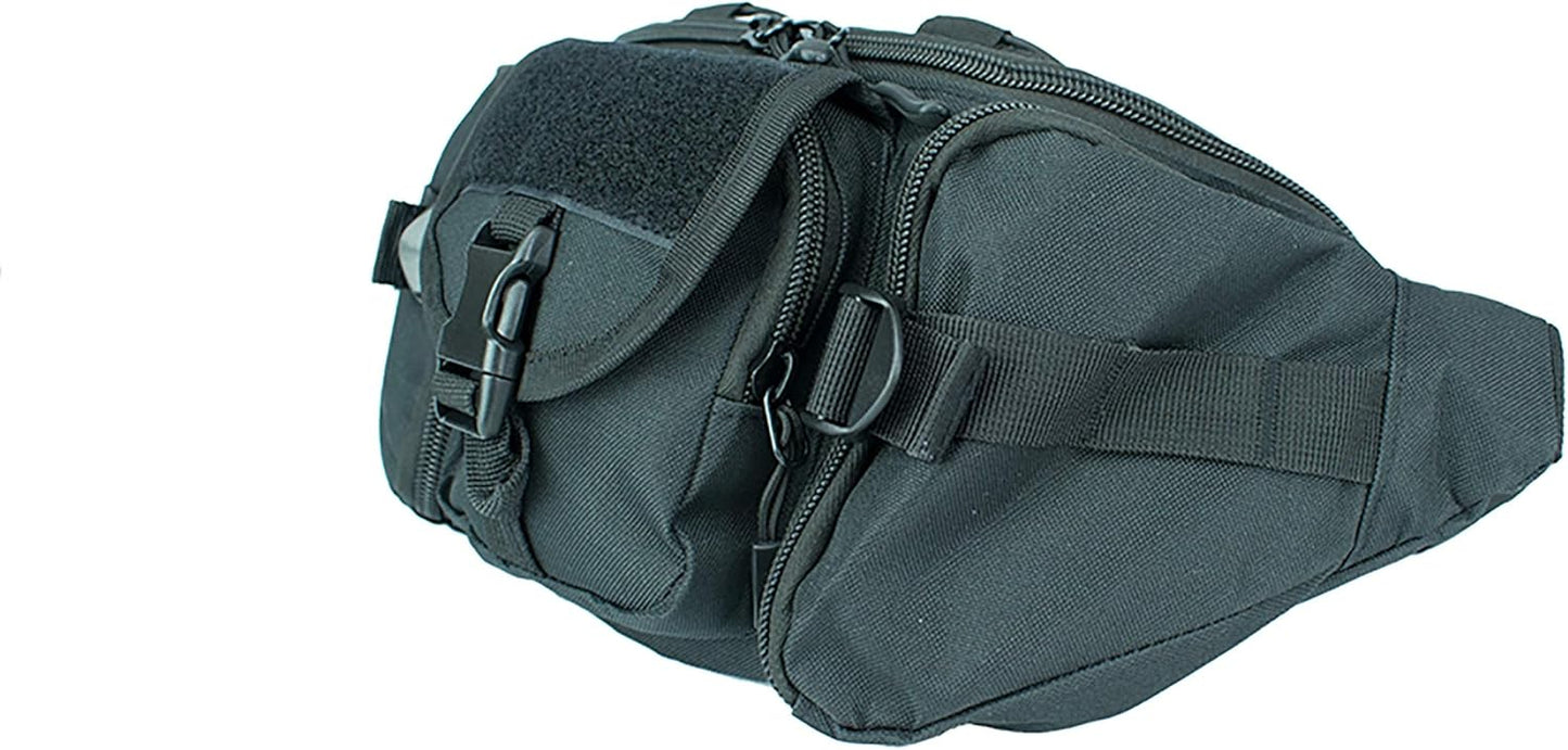 OSAGE RIVER Tactical Fanny Pack with 5 Compartments, 900D Waist Pack for Hiking, Fishing, Hunting, or Gym, Everyday Crossbody Belt Bag