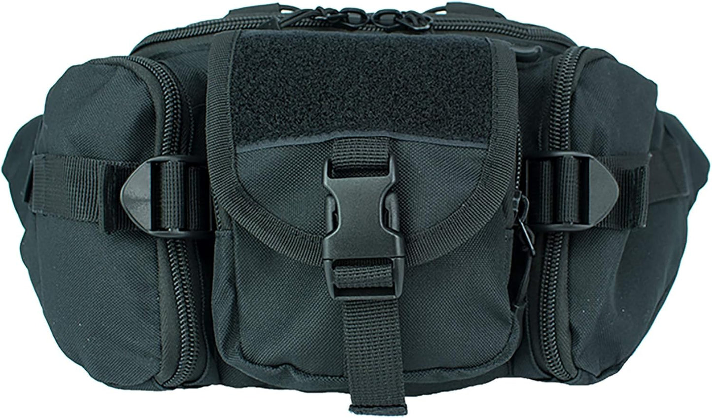 OSAGE RIVER Tactical Fanny Pack with 5 Compartments, 900D Waist Pack for Hiking, Fishing, Hunting, or Gym, Everyday Crossbody Belt Bag