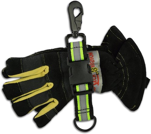 Lightning X Products Heavy-Duty Ballistic Nylon Glove Strap, Adjustable Size, Reflective Tape for Quick Access (Ideal for Firefighters, EMTs, Construction and Mechanics)