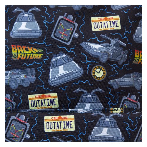 Loungefly Universal Back to The Future 40th Anniversary Nylon Full-Size Backpack