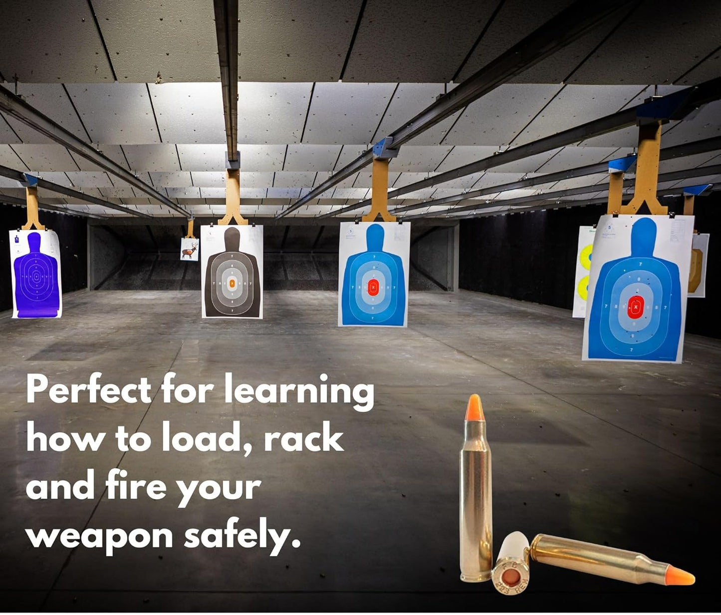 ST Action Pro .223 Cal (5.56mm)– Orange Safety Trainer Dummy Rounds, Reusable Dry Fire Training Ammunition (5-Pack) for Gun Owners